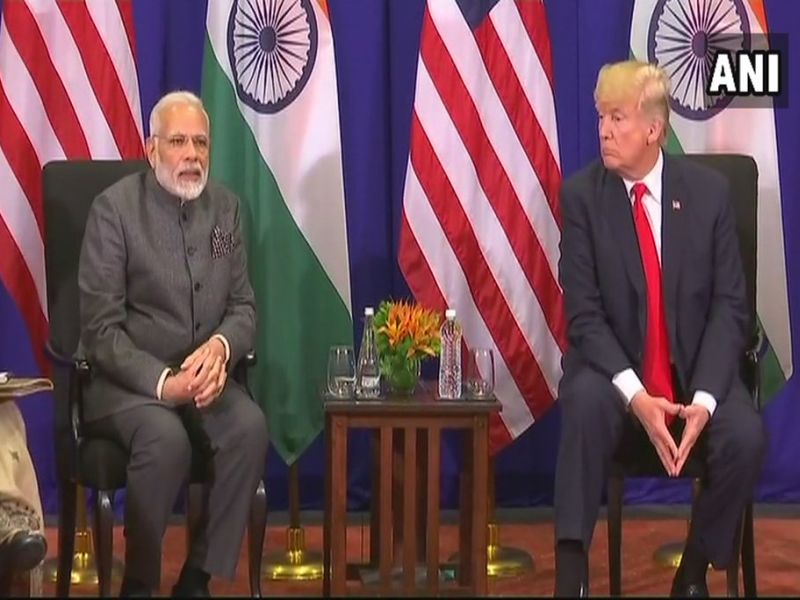 ... so thanked don Donald Trump for Modi | ’एशियान’च्या बैठकीत भेटले मोदी आणि ट्रम्प, भारताच्या कौतुकासाठी मोदींनी मानले ट्रम्प यांचे आभार