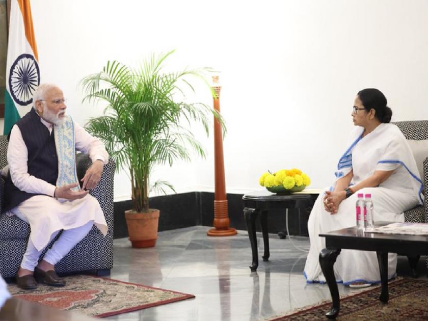 Mamata Banerjee Meets PM Modi: In the wake of the Sandeshkhali controversy, PM Modi and CM Mamata Banerjee met, what did the Chief Minister say... | संदेशखली वादाच्या पार्श्वभूमीवर PM मोदी आणि CM बॅनर्जी यांची भेट, काय म्हणाल्या मुख्यमंत्री...