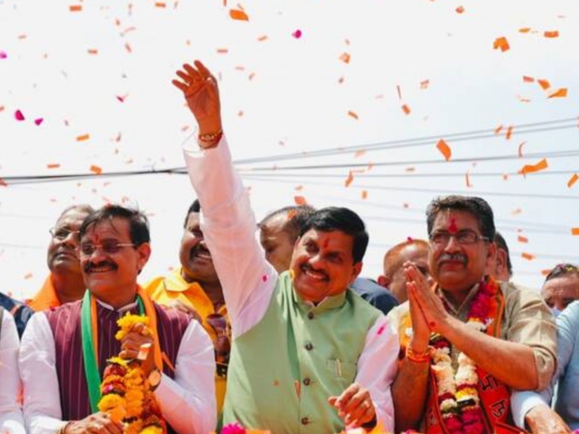 lok sabha election 2024 mp cm Mohan Yadav at bjp candidate nomination rally in jabalpur targets congress | Mohan Yadav : "काँग्रेस पराभूत झालेली लढाई लढतेय, आम्ही सर्व रेकॉर्ड मोडणार; 'ही' विजयाची लक्षणं"