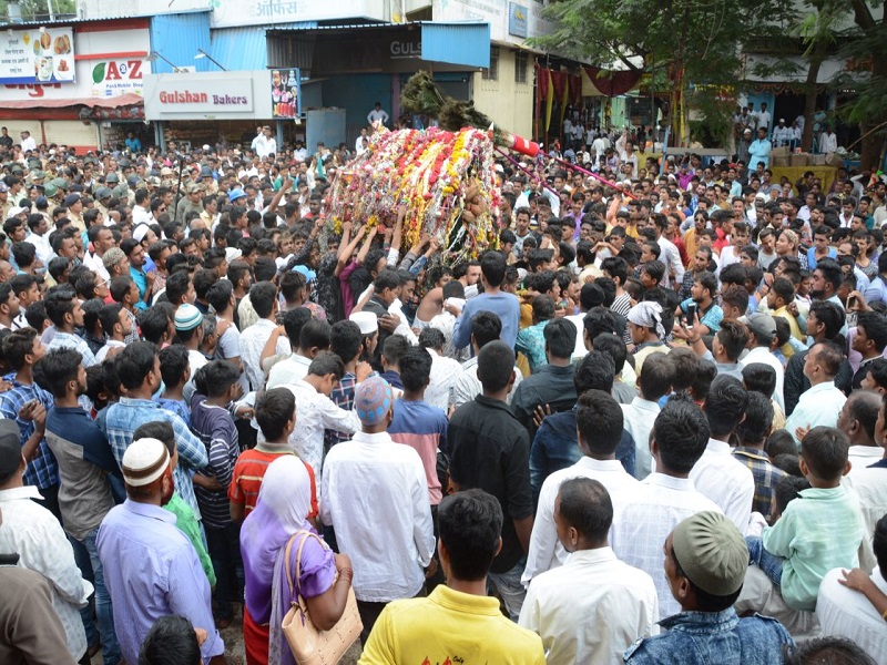 Moharram immersion procession started in the city | नगरमध्ये मोहरम विसर्जन मिरवणुकीला प्रारंभ