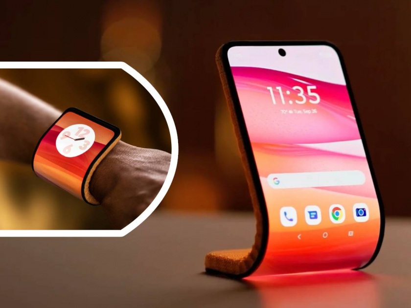 technology motorola working on new phone flexible band smartphone that can be wrapped around wrist | जाम भारी क्रिएटीव्हिटी!! मोटोरोलाचा नवा अविष्कार; हवा तेव्हा स्मार्टफोन, हवं तेव्हा घड्याळ!