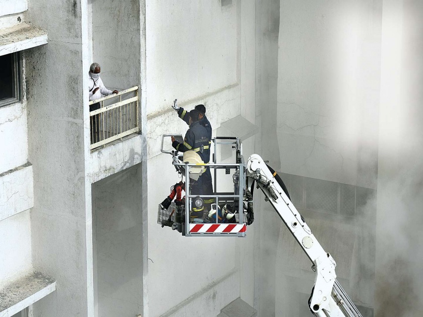 The highest ladder used by the fire brigade | अग्निशमन दलाकडून सर्वांत उंच शिडीचा वापर