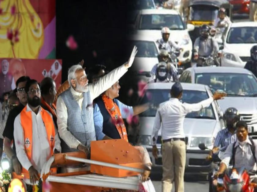 Mumbai traffic changes for 14 hours for PM Modi meeting at Shivaji Park | पंतप्रधान मोदींच्या जाहीर सभेसाठी मुंबईच्या वाहतुकीत १४ तासांसाठी बदल; 'या' मार्गांवर पर्यायी व्यवस्था