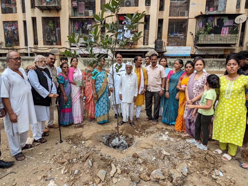 ashes of mother used for tree planting in mumbai | मृत आईच्या राखेचा वृक्ष लागवडी साठी केला उपयोग