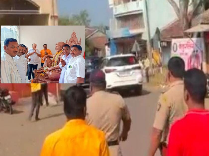 Anger in the Maratha community against Guardian Minister Hasan Mushrif for not accepting the statement | Kolhapur:..अन् म्हाकवेत मुश्रीफांची गाडी सुसाटच, मराठा समाजाच्या कार्यकर्त्यांमध्ये संताप