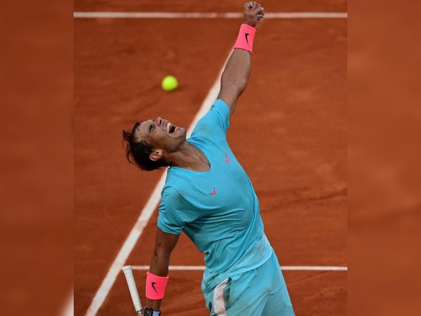 Rafa draws level with Roger Federer after beating Novac Djokoviv in straight sets for French Open 2020 crown again | French Open : राफेल नदालचे विक्रमी जेतेपद, रॉजर फेडररच्या विक्रमाशी बरोबरी