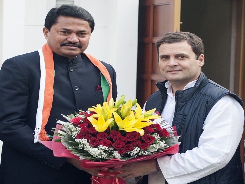 Congress President Rahul Gandhi warmly welcomes Mr Nana Patole to the Congress family | नाना पटोले यांची घरवापसी, राहुल गांधींच्या उपस्थितीत केला 'काँग्रेस'प्रवेश