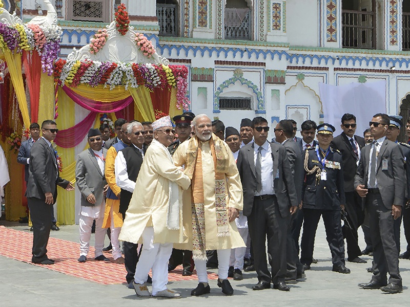 PM Narendra Modi inaugurates bus service from Janakpur to Ayodhya | अयोध्या- जनकपूर बससेवा सुरु; पंतप्रधान नरेंद्र मोदींनी केले उद्घाटन
