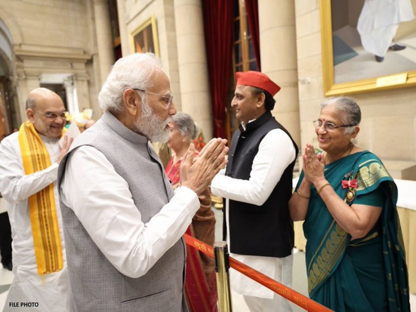 Sudha Murthy is elected to the Rajya Sabha as the President's appointed MP, Prime Minister Narendra Modi congratulated | सुधा मूर्ती यांची राष्ट्रपतींकडून राज्यसभेवर निवड, पंतप्रधान नरेंद्र मोदींनी केलं अभिनंदन 