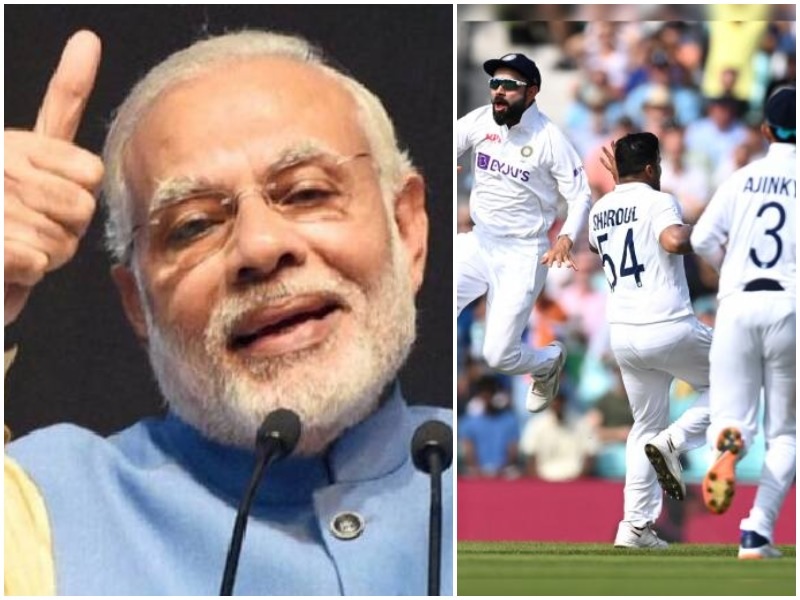 India's sensational victory over England; Prime Minister Modi said, "Be it cricket or vaccination ..." | भारताचा इंग्लंडवर ऐतिहासिक विजय; पंतप्रधान मोदी म्हणाले, "क्रिकेट असो किंवा लसीकरण..."