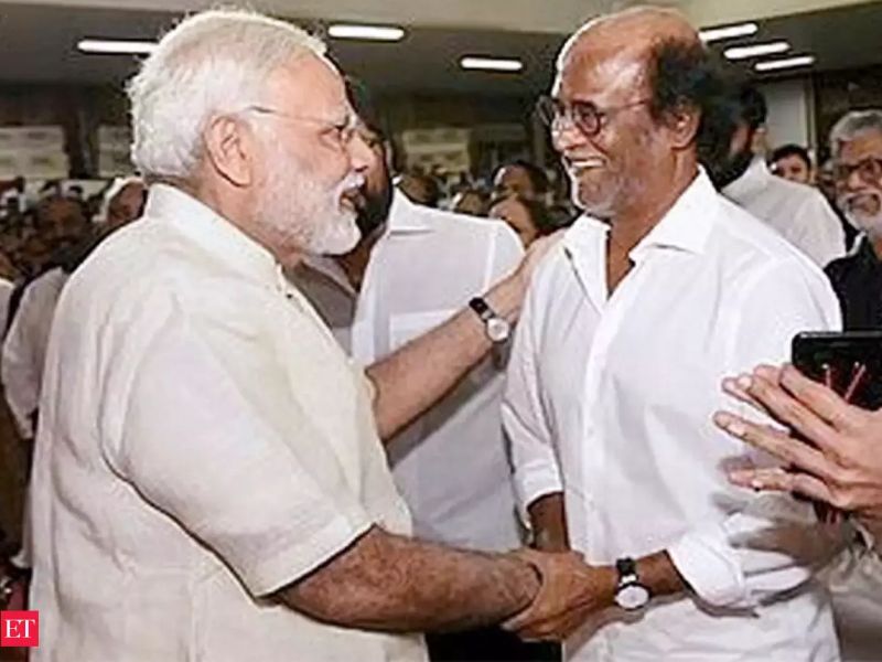 Rajinikanth close to BJP? New political Calculation in Tamil nadu | एकाविरुद्ध दहाजणांची एकजूट होत असेल तर शक्तिशाली कोण? रजनीकांत यांनी मान्य केले मोदींचे बळ