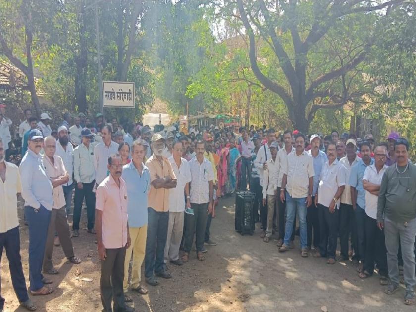 Sindhudurg- Nardve Dam project work continues under police protection, strong opposition from project victims | Sindhudurg- नरडवे धरण प्रकल्पाचे काम पोलिस बंदोबस्तात सुरू, प्रकल्पग्रस्तांचा तीव्र विरोध; वातावरण तणावपूर्ण 