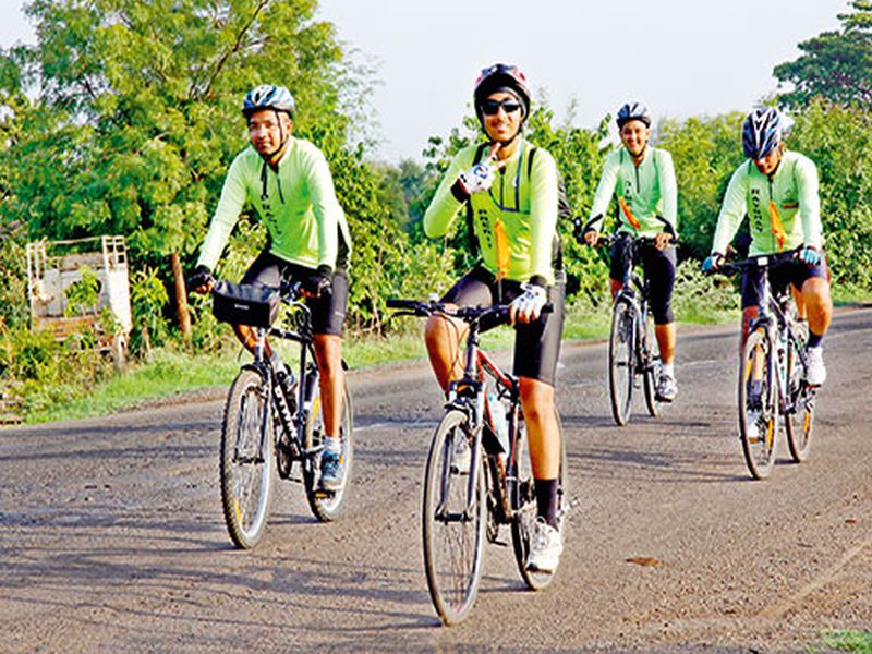 Bicycle city ... Nashik city's cycle capital's direction is shocked | सायकलींचं शहर...नाशिक शहराचा सायकल कॅपिटल’च्या दिशेनं धडका