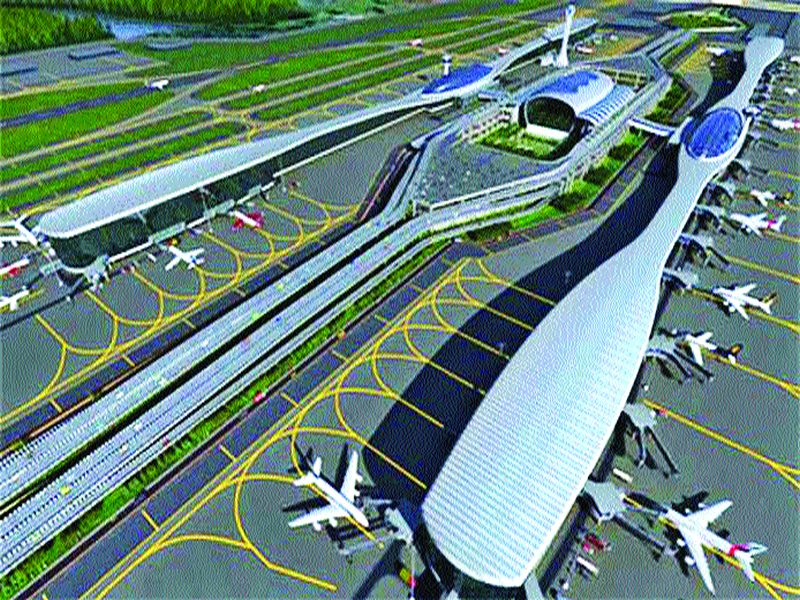 Speed ​​of work for the first phase of Navi Mumbai Airport | नवी मुंबई विमानतळाच्या पहिल्या टप्प्याच्या कामाला गती