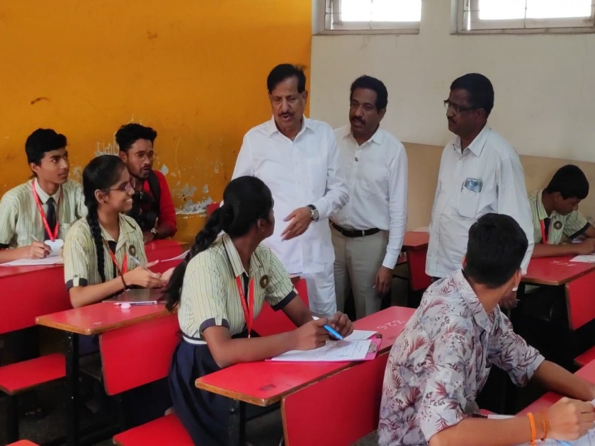 Ganesh Naik's advice to students: "Starting 10th practice exam on board ground, face the exam with confidence" | बोर्डाच्या धरतीवर दहावी सराव परीक्षेचा शुभारंभ, "आत्मविश्वासाने परीक्षेला सामोरे जा", गणेश नाईक यांचा विद्यार्थ्यांना सल्ला
