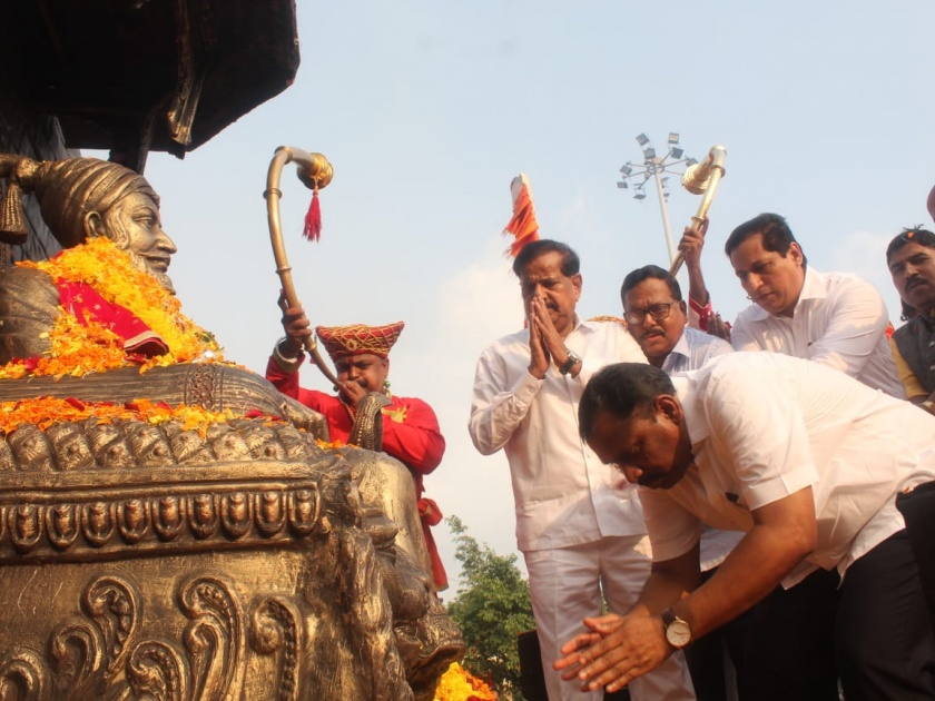 shiva shaurya yatra received a warm welcome in navi mumbai | शिवशौर्य यात्रेचे नवी मुंबईत जोरदार स्वागत
