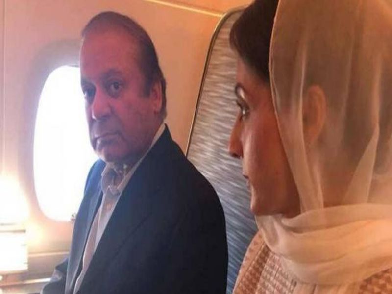 Nawaz Sharif and Maryam Nawaz has landed in Lahore | नवाज शरीफ आणि मरियम यांना लाहोर विमानतळावर अटक, पाकिस्तानात तणावाचे वातावरण