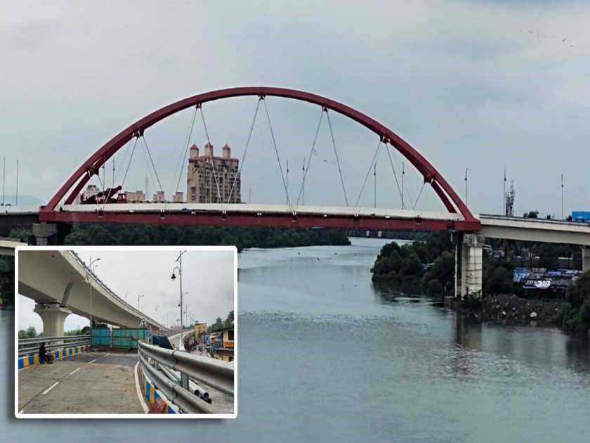 NCP and MNS have demanded to open one lane on Kalwa III Khadi bridge  | कळवा तिसरा खाडी पुलावरील एक लेन खुली करण्यासाठी राष्ट्रवादी आणि मनसेची पुलावर धाव