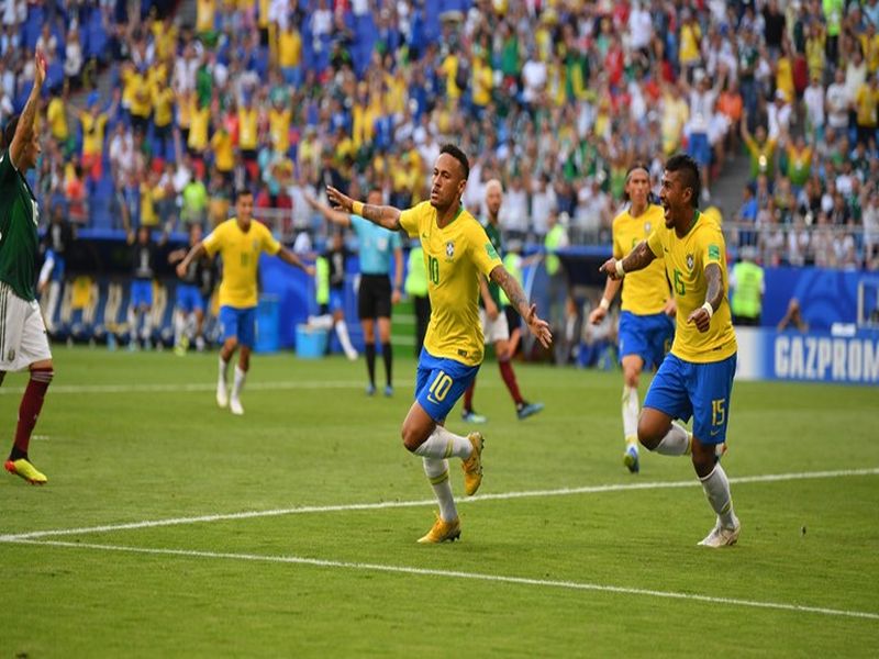 FIFA Football World Cup 2018: ... dobe by Nemar; Brazil enter the quarter-finals | FIFA Football World Cup 2018 : ... नेमारने करून दाखवलं; ब्राझील उपांत्यपूर्व फेरीत दाखल