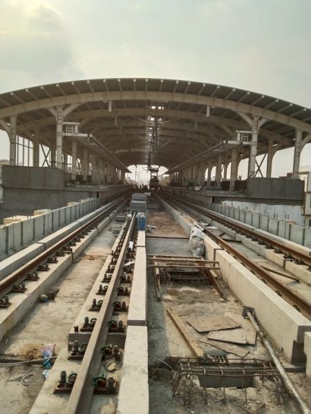 80% work of Dr. Ambedkar Chak Metra Station completed | डाॅ. आंबेडकर चाैक मेट्राे स्टेशनचे ८० टक्के कार्य पूर्ण