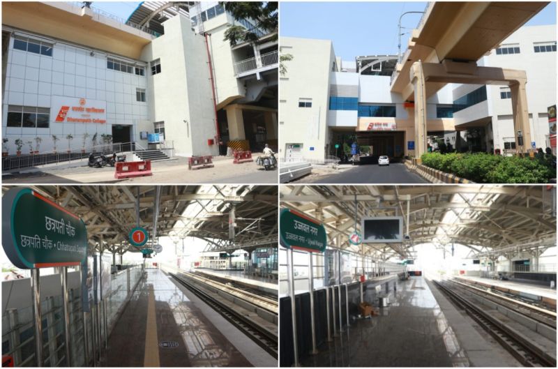 Four metro stations will be in passenger service from Tuesday | मेट्रोचे चार स्टेशन मंगळवारपासून प्रवासी सेवेत