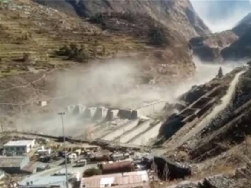 Uttarakhand Power Plant Damaged After Glacier Break Many Feared Stuck | उत्तराखंडवर मोठं संकट! ऋषीगंगा ऊर्जा प्रकल्प वाहून गेला, १५० कामगार बेपत्ता