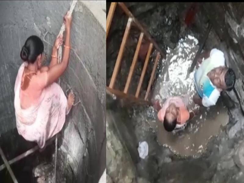 family in maharashtra Washim claims to have dug a well in 22 days | वाशीमच्या कुटुंबाची पाण्यासाठी धडपड! लॉकडाऊन काळात २२ दिवसांत घरातच खणली २० फूट खोल विहीर