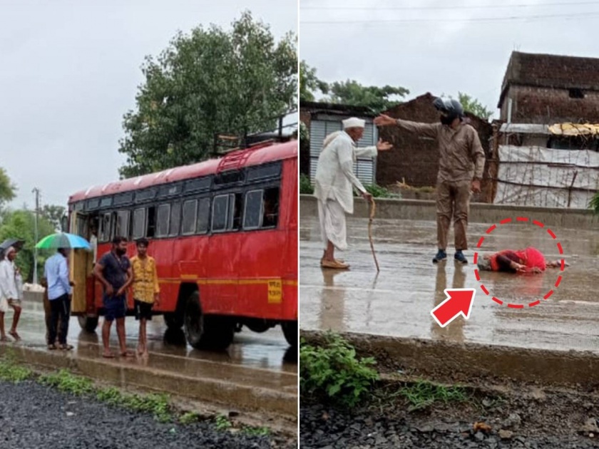 ST bus crushed elderly women infront of her husband in vardha | हृदयद्रावक! एसटीनं डोळ्यादेखत पत्नीला चिरडलं; वृद्धावर कोसळला दु:खाचा डोंगर