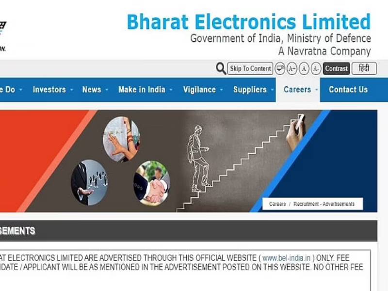 BEL Recruitment 2021 vacancy for Engineer Post in Bharat Electronics Limited | BEL Recruitment 2021: भारत इलेक्ट्रॉनिक्स लिमिटेडमध्ये इंजिनिअर पदासाठी जम्बो भरती, आजचा शेवटचा दिवस; असा करा अर्ज