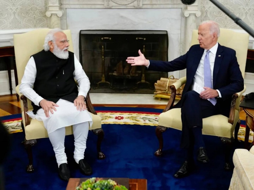Pm Narendra Modi Us President Joe Biden Bilateral Meeting At The Oval Office In The White House | मला भारतीय महिलेसोबत लग्न करायचं होतं; मोदींसोबतच्या भेटीत बायडन यांची 'मन की बात'