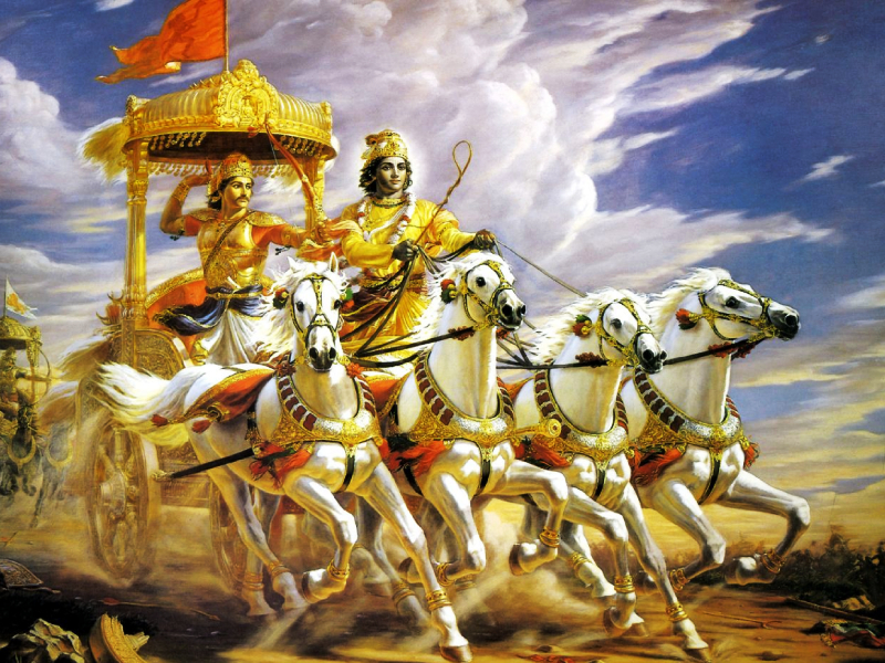 Let's find out why Lord Krishna chose the eagle flag chariot to conquer Arjuna! | अर्जुनाला विजयी करण्यासाठी भगवान श्रीकृष्णाने गरुडध्वज रथाचीच निवड का केली, ते जाणून घेऊ!