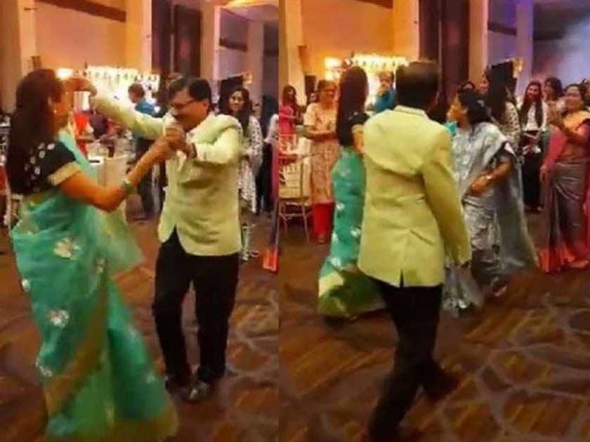 shiv sena leader sanjay raut and ncp mp supriya sule dance in marriage ceremony see video | VIDEO: संजय राऊतांचा सुप्रिया सुळेंसोबत अफलातून डान्स; लेकीच्या संगीत कार्यक्रमात थिरकले खासदार