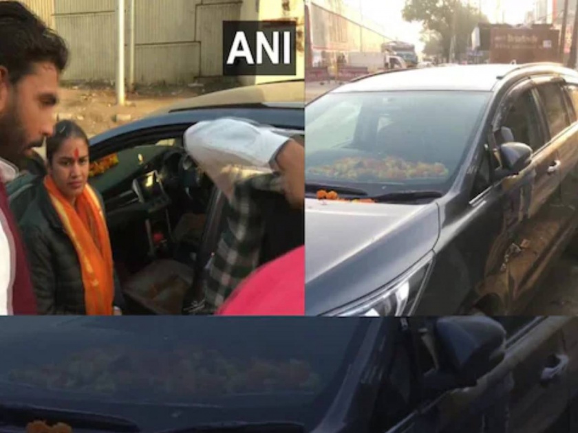 meerut bjp leader and wrestler babita phogat alleges that her car was attacked by some miscreants in-meerut up election rally | UP Assembly Election 2022: भाजपा नेता आणि कुस्तीपटू बबिता फोगाटच्या कारवर हल्ला, नेमकं काय घडलं? वाचा...