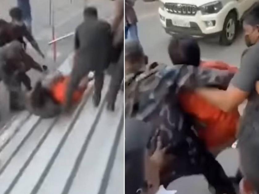 Kirit Somaiya pushed by Shiv sena supporters Somaiya seriously injured Watch the video | किरीट सोमय्यांना शिवसैनिकांकडून धक्काबुकी, सोमय्यांना गंभीर दुखापत; रुग्णालयात दाखल, पाहा Video