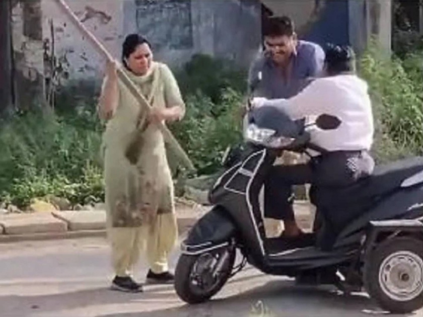 grater noida viral video disabled disabled youth beaten by his relatives | VIDEO: दिव्यांग तरुण जीवाच्या आकांतानं ओरडत होता; पती-पत्नी बांबू, काठीनं मारत राहिले