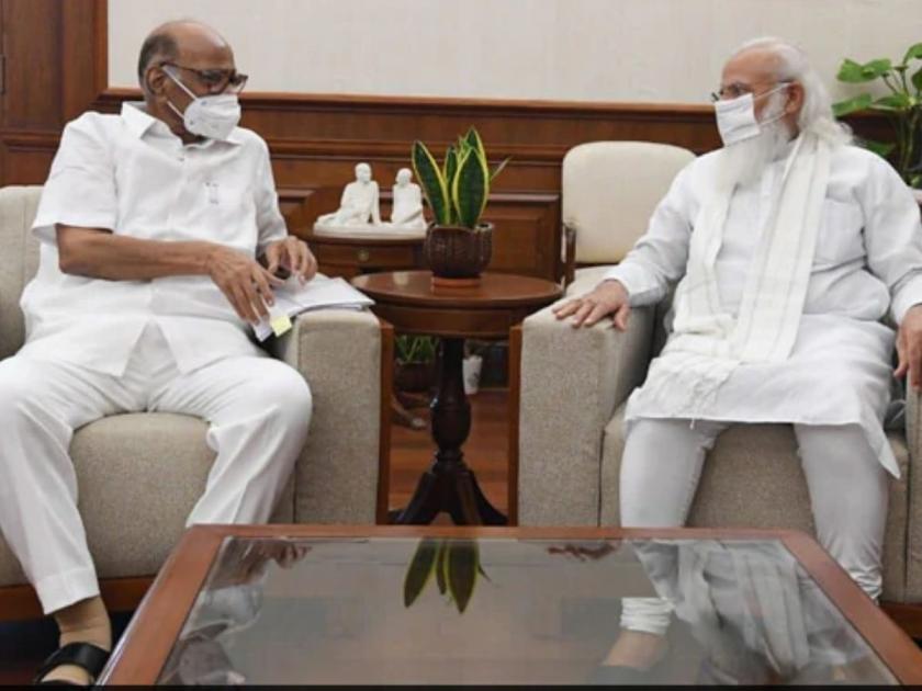 Sharad Pawar meets PM Modi in Delhi for nearly 20 to 25 minutes | Sharad Pawar BIG BREAKING: दिल्लीत शरद पवारांनी घेतली मोदींची वन-टू-वन भेट; २५ मिनिटं खलबतं!