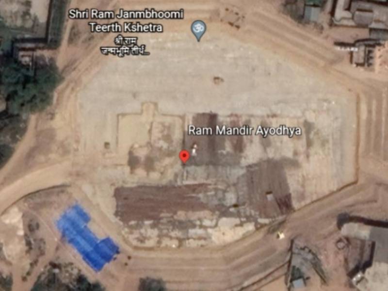Ayodhya Ram Mandir Construction caught in satellite images shows excavated land and debris extraction | अयोध्येतील राम मंदिराच्या कामाची 'सेटेलाइट इमेज' आली समोर, कसं सुरूय काम पाहा...