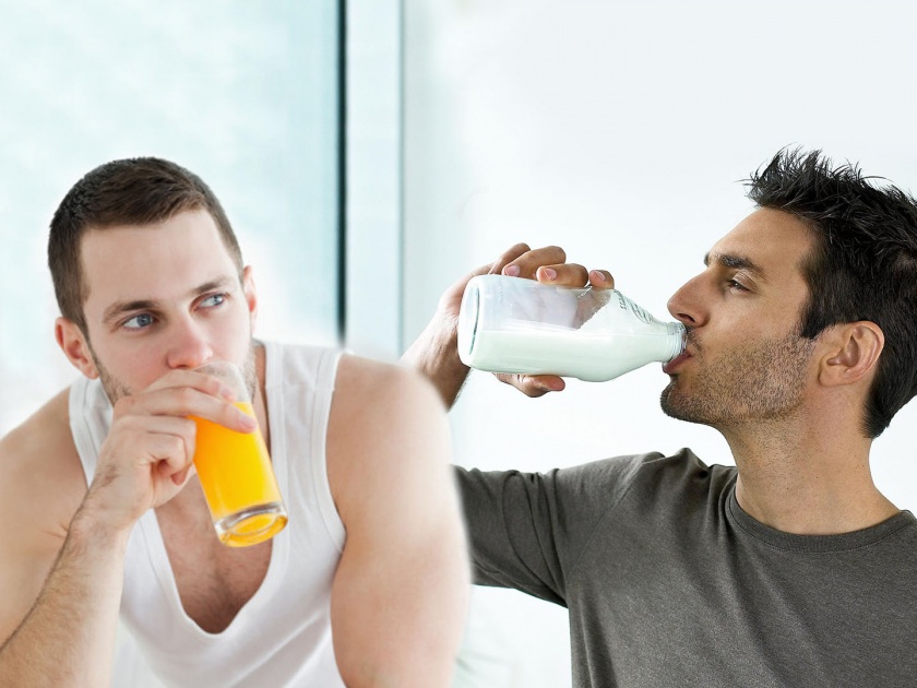 Milk or orange juice which is better for morning breakfast | दूध की ज्यूस...सकाळचं पहिलं ड्रिंक म्हणून काय हेल्दी ठरेल?