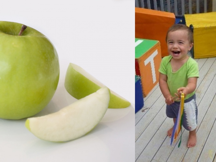 Toddler paralysed and left with severe brain damage after choking slice of apple | सफरचंदाच्या एका तुकड्याने केला घात, आयुष्यभरासाठी चिमुकला व्हिलचेअरच्या विळख्यात!