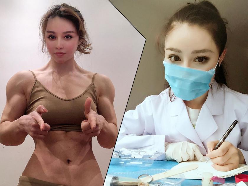 China girl Yuan Herong is doctor and bodybuilder also who wanted to do fight with coronavirus | चीनच्या बॉडी बिल्डर डॉक्टरची रंगली चर्चा, कोरोना पीडितांसाठी आली समोर!