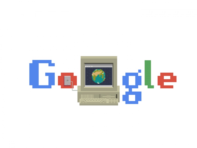 google dedicates special doodle on 30 years of world wide web remembers tim berners lee | 'www'ला 30 वर्षं पूर्ण! गुगलनं बनवलं खास डुडल