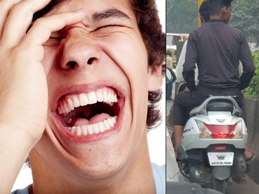 Pune police being praised after reacting to a number plate with crown going viral | ट्विटरवरील फोटोवर पुणे पोलिसांचा कडक रिप्लाय; लोक हसून हसून होताहेत लोटपोट, तुम्ही पाहिला का?
