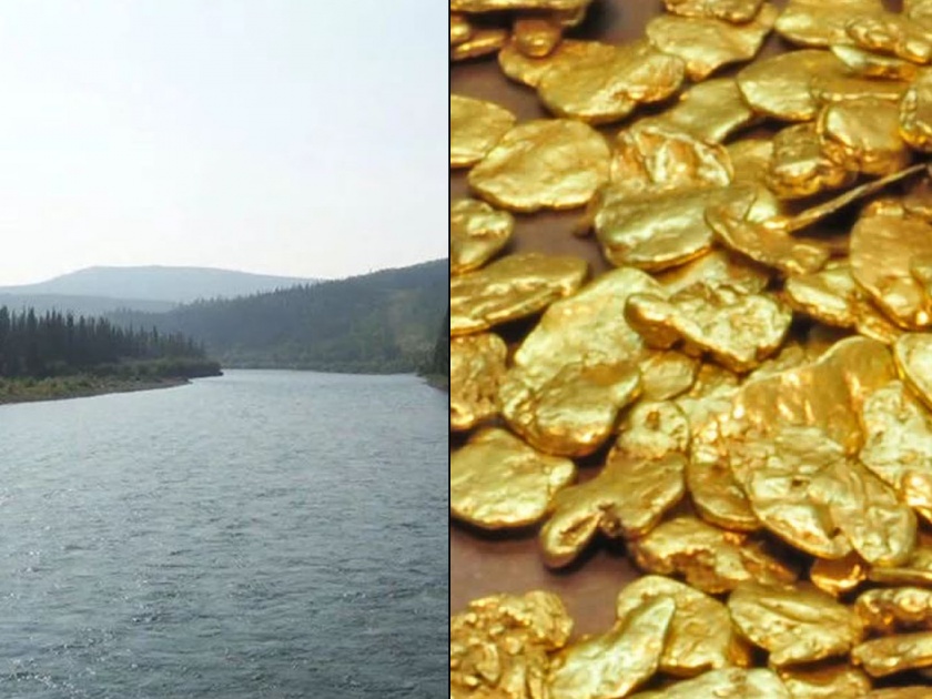 Klondike river in which gold flows along with water | 'या' नदीतील पाण्यासोबत वाहत राहतं सोनं, श्रीमंत होण्यासाठी येत राहतात लोक!