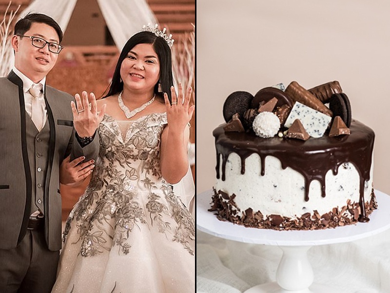 Couple gets thermocol cake after pays Rs 5 lakh for wedding catering | लग्नात कॅटरिंगवाल्यांना दिले ५ लाख रुपये, कपलने केक कापला आणि....