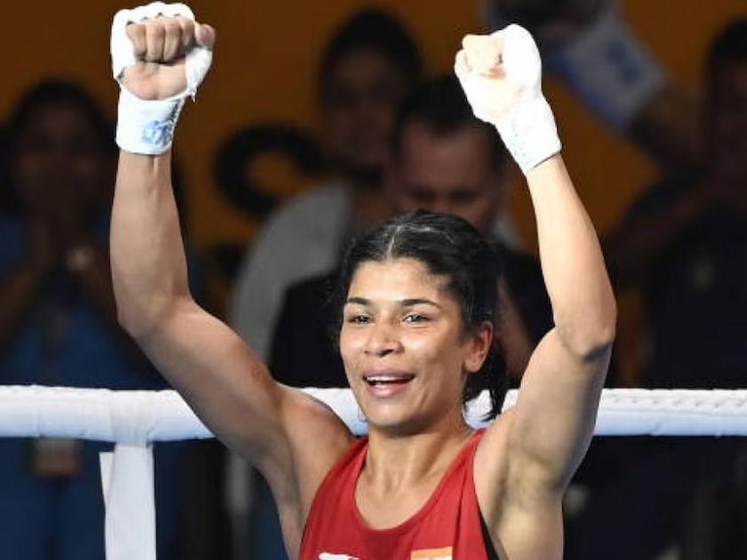 Nikhat Zareen's golden punch, India's golden hat-trick in Women's World Boxing Championship | निकहत जरीनचा गोल्डन पंच, बॉक्सिंग चॅम्पियनशिपमध्ये भारताची सोनेरी हॅटट्रिक