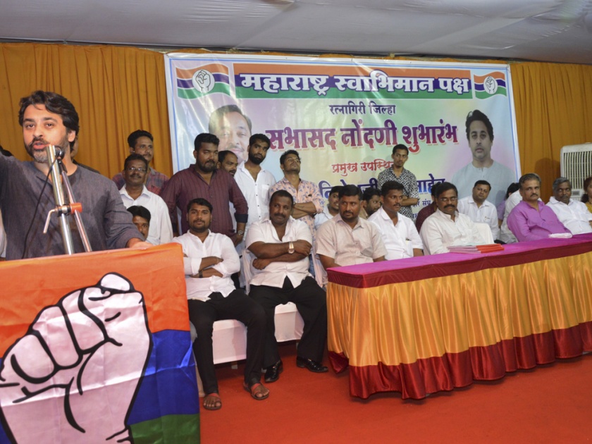 Nilesh Rane will expel Shiv Sena from Ratnagiri district: | रत्नागिरी जिल्ह्यातून शिवसेना हद्दपार करणार : निलेश राणे