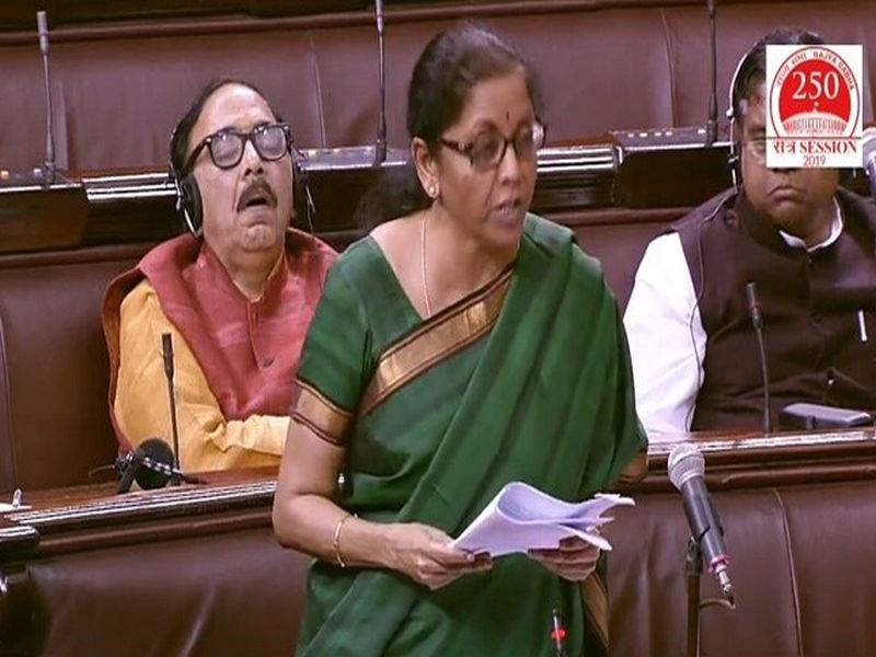 Sitharaman speech on economy fails to impress ministers as many doze off in Rajya Sabha, triggering meme fest | अर्थमंत्री राज्यसभेत बोलताना भाजपाच्याच मंत्र्यांच्या डुलक्या!