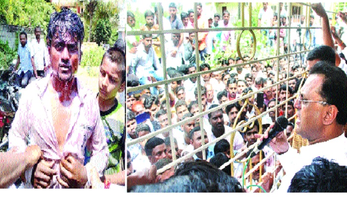 BJP workers attempt suicide for Nishikant Patil's candidature | निशिकांत पाटील यांच्या उमेदवारीसाठी भाजप कार्यकर्त्यांचा आत्मदहनाचा प्रयत्न
