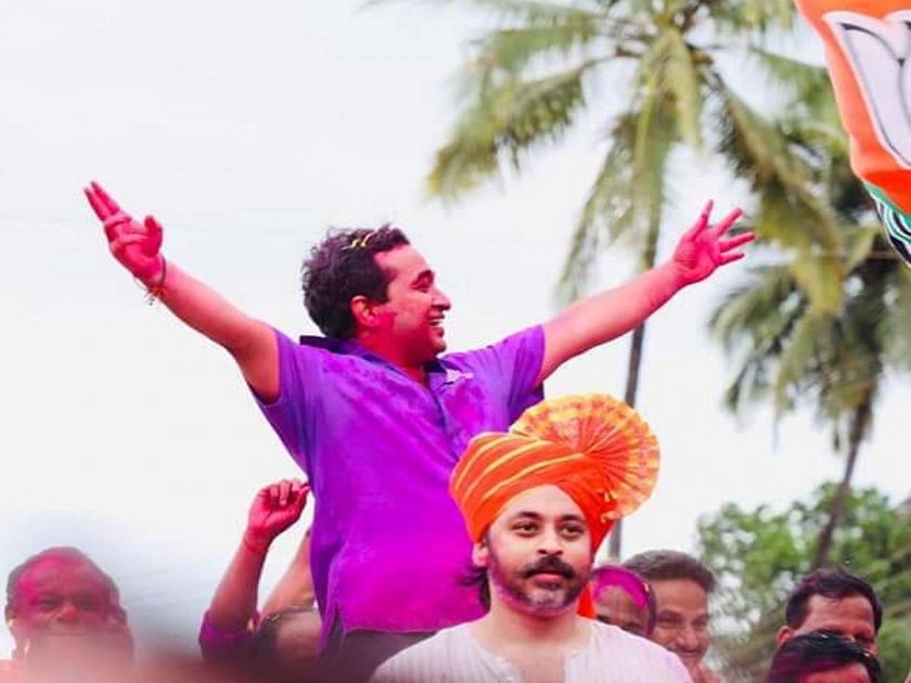 maharashtra elections 2019 nitesh rane victory in kankavali | शिवसेनेचं चक्रव्यूह भेदून नितेश यांनी सिद्ध केली कणकवलीतील 'राणेशाही'!