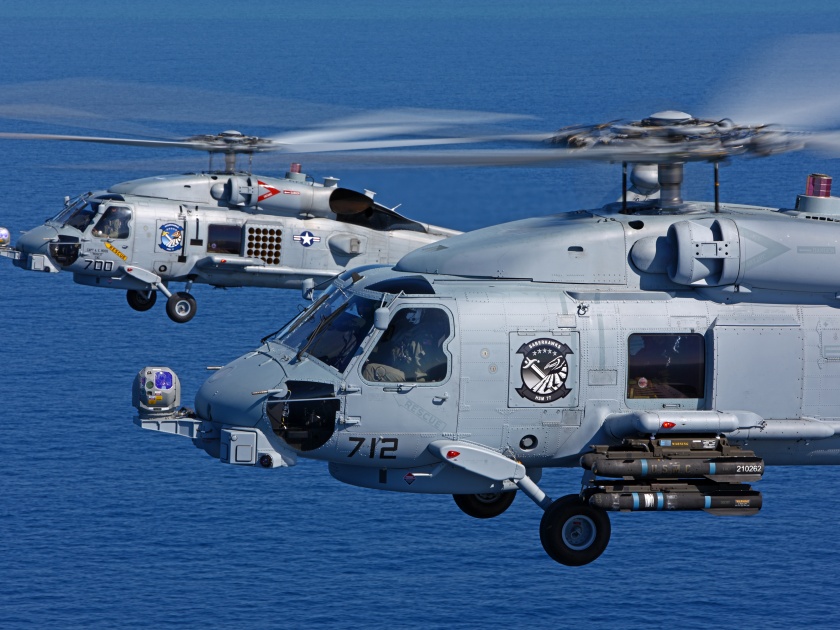 Navy will get the state-of-the-art 24 "Romeo" seawak helicopters | नौदलाला मिळणार अत्याधुनिक २४ ‘रोमियो’ सीहॉक हेलिकॉप्टर्स